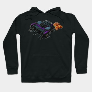 Purple Rocket League Car with Boost Hoodie